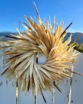 Corn husk wreath